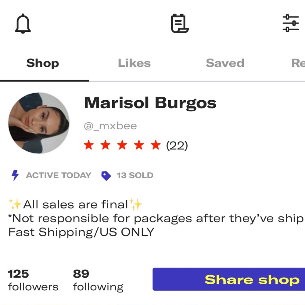 No longer selling on Poshmark!!